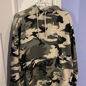 Anti Social Social Club Hoodie Snow Camo